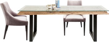 Spisebord Calif Massivt Tre & Glass 200x90cm – bilde-1.