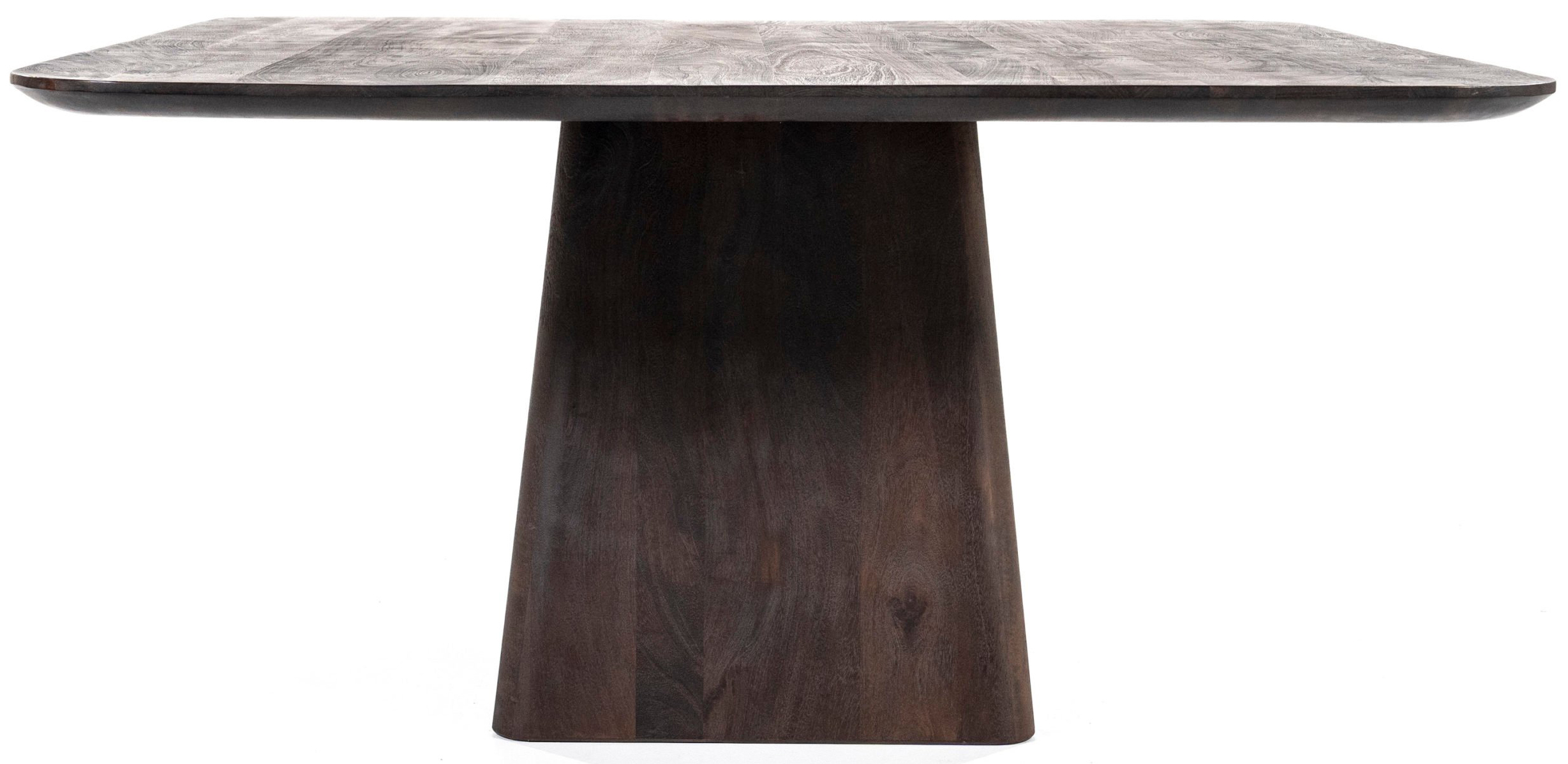 Stół kwadratowy drewno mango brązowe 150x150 cm – obraz-1