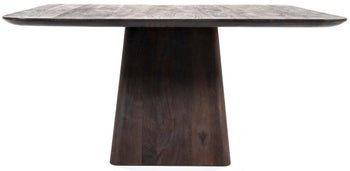 Stół kwadratowy drewno mango brązowe 150x150 cm – obraz-1