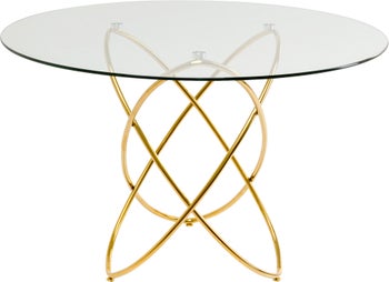 Stalas Molekular Gold Ø120cm – paveikslėlis-1.