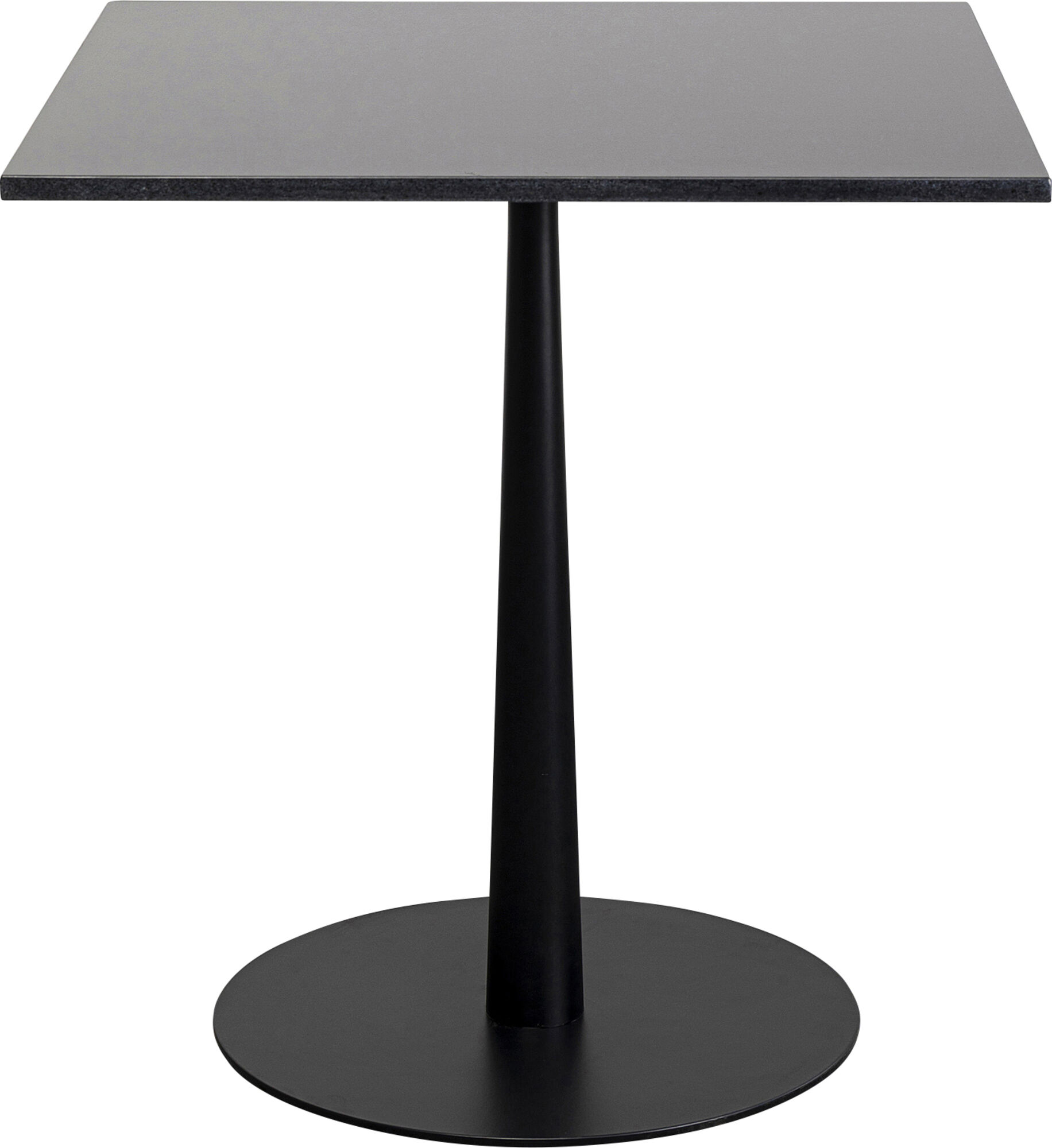 Stół ogrodowy czarny blat kwadratowy granitowy 70x70 cm – grafika-1.