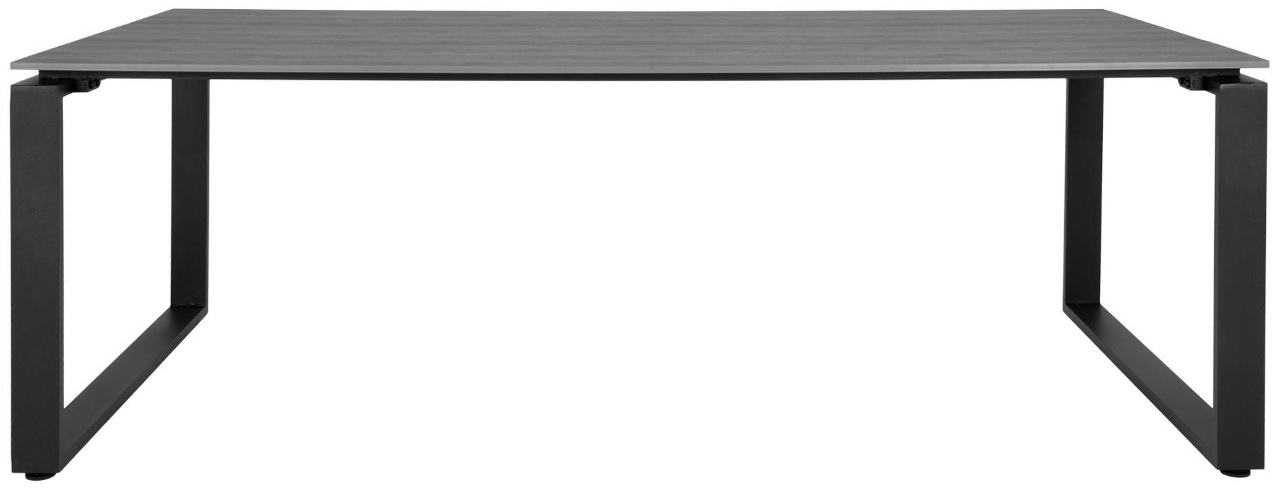 Stół ogrodowy Denver 220x100 cm szary - nogi czarne – grafika-1.