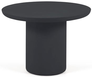 Stół ogrodowy Ø110x76 cm czarny – obraz-1