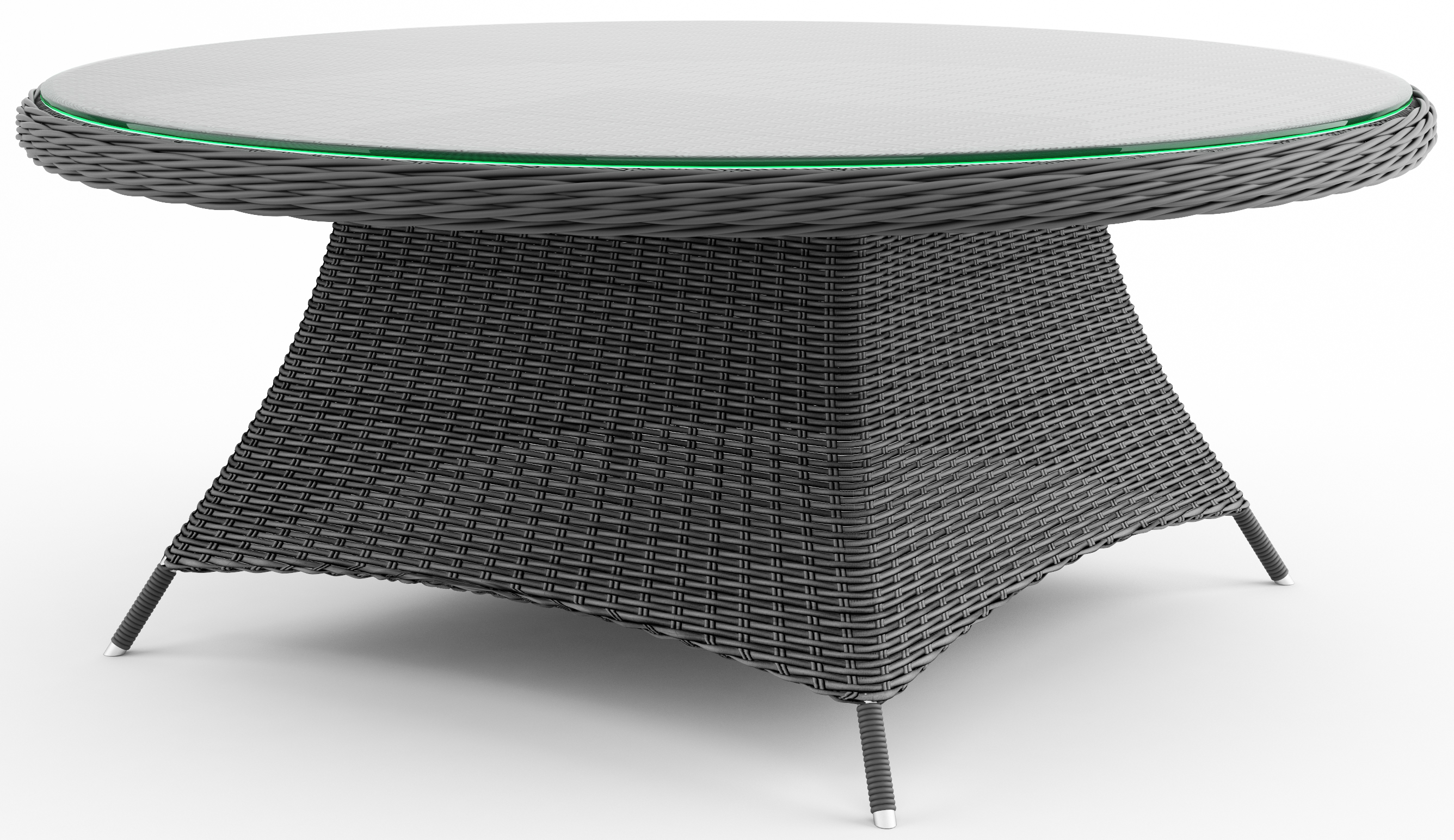 Stół ogrodowy Rondo Ø180 cm szary – obraz-1