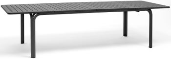 Stół ogrodowy rozkładany Alloro 210-280x100 cm antracytowy – obraz-1