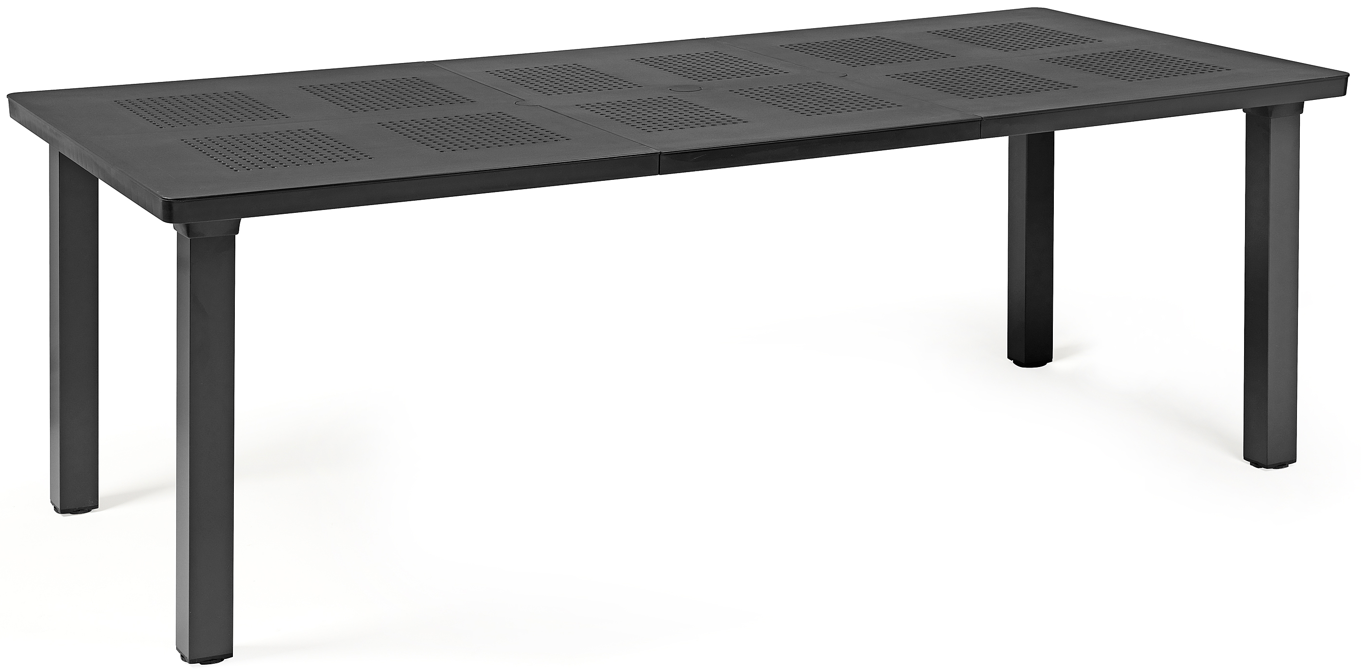 Stół ogrodowy rozkładany Levante 160-220x100 cm antracytowy – obraz-1