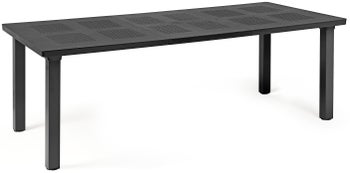 Stół ogrodowy rozkładany Levante 160-220x100 cm antracytowy – obraz-1