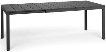 Stół ogrodowy rozkładany Rio 140-210x85 cm antracytowy – obraz-1