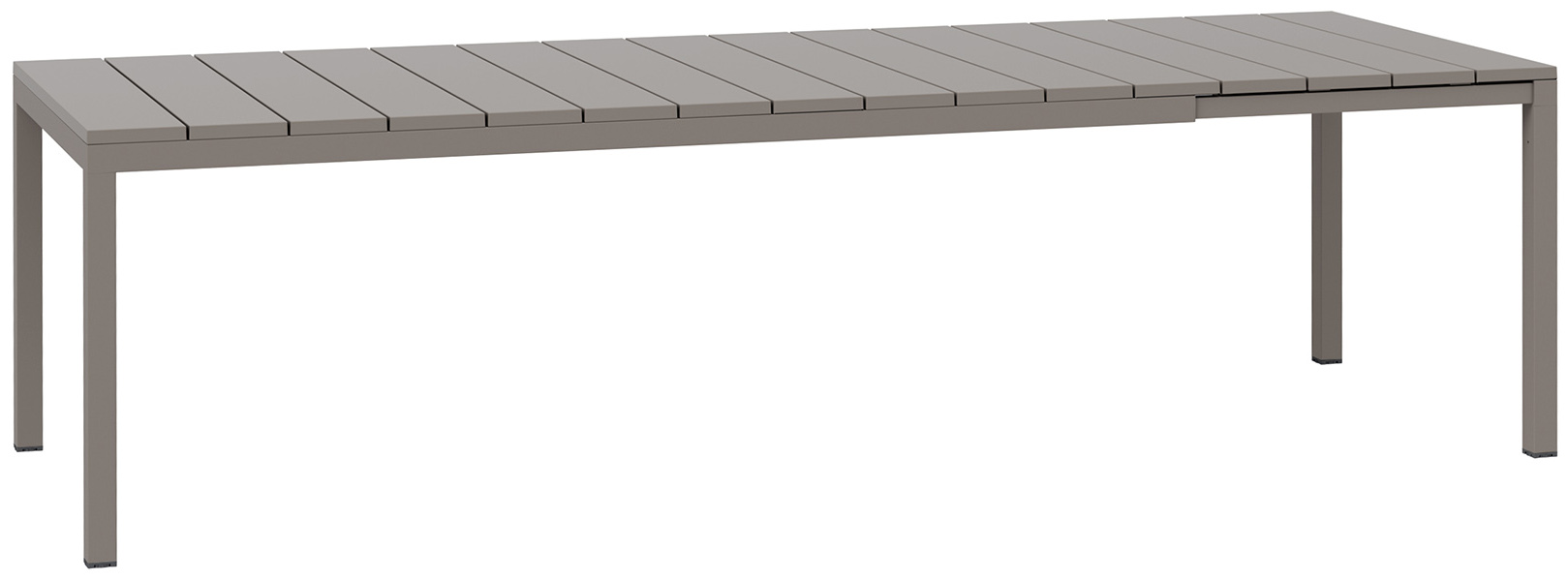 Stół ogrodowy rozkładany Rio 210-280x100 cm brązowoszary – obraz-1