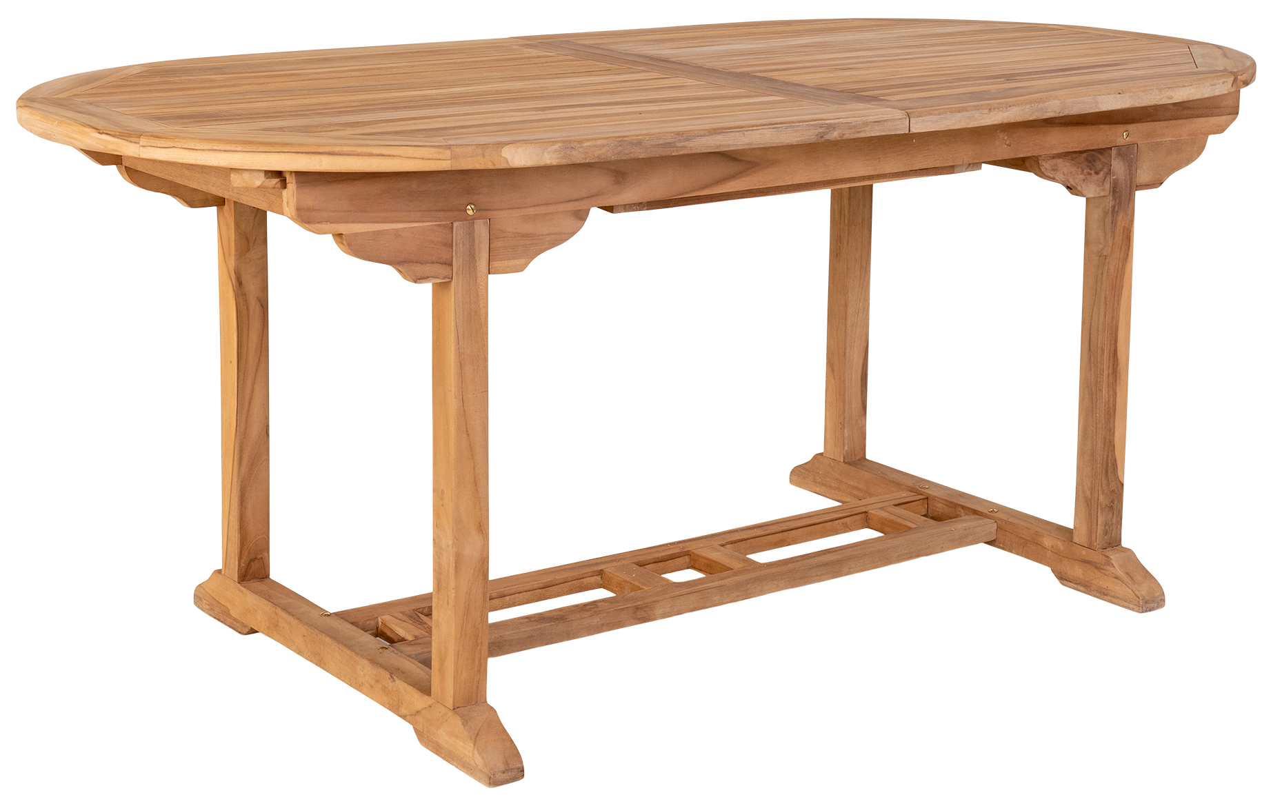 Stół ogrodowy składany owalny drewniany 180-240x90 cm – grafika-1.