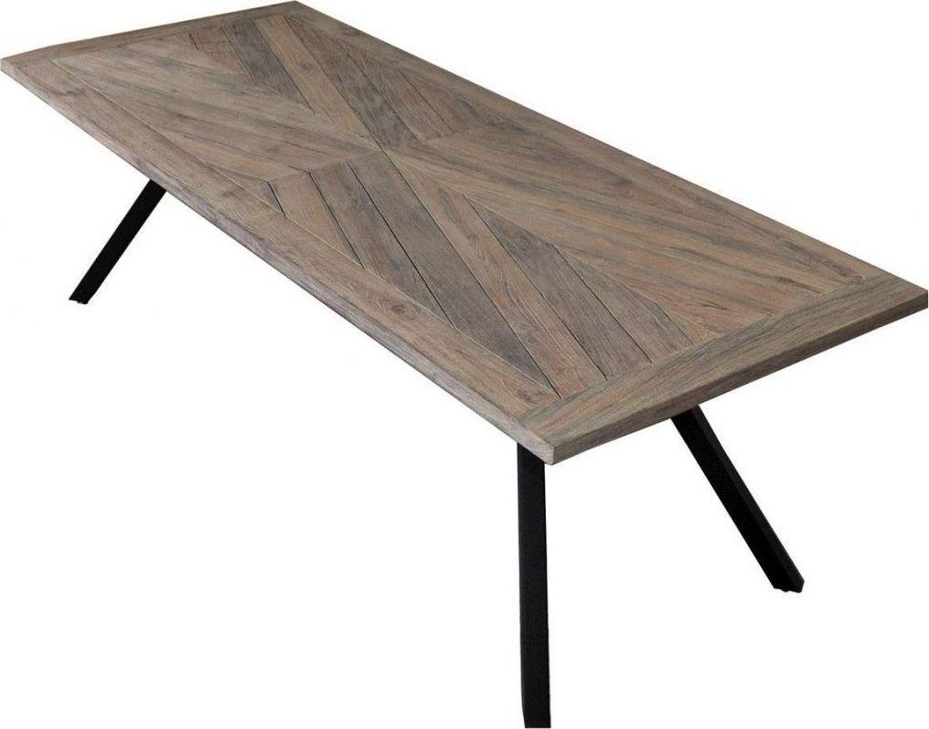 Stół ogrodowy Volta 240x77 cm naturalny – obraz-1