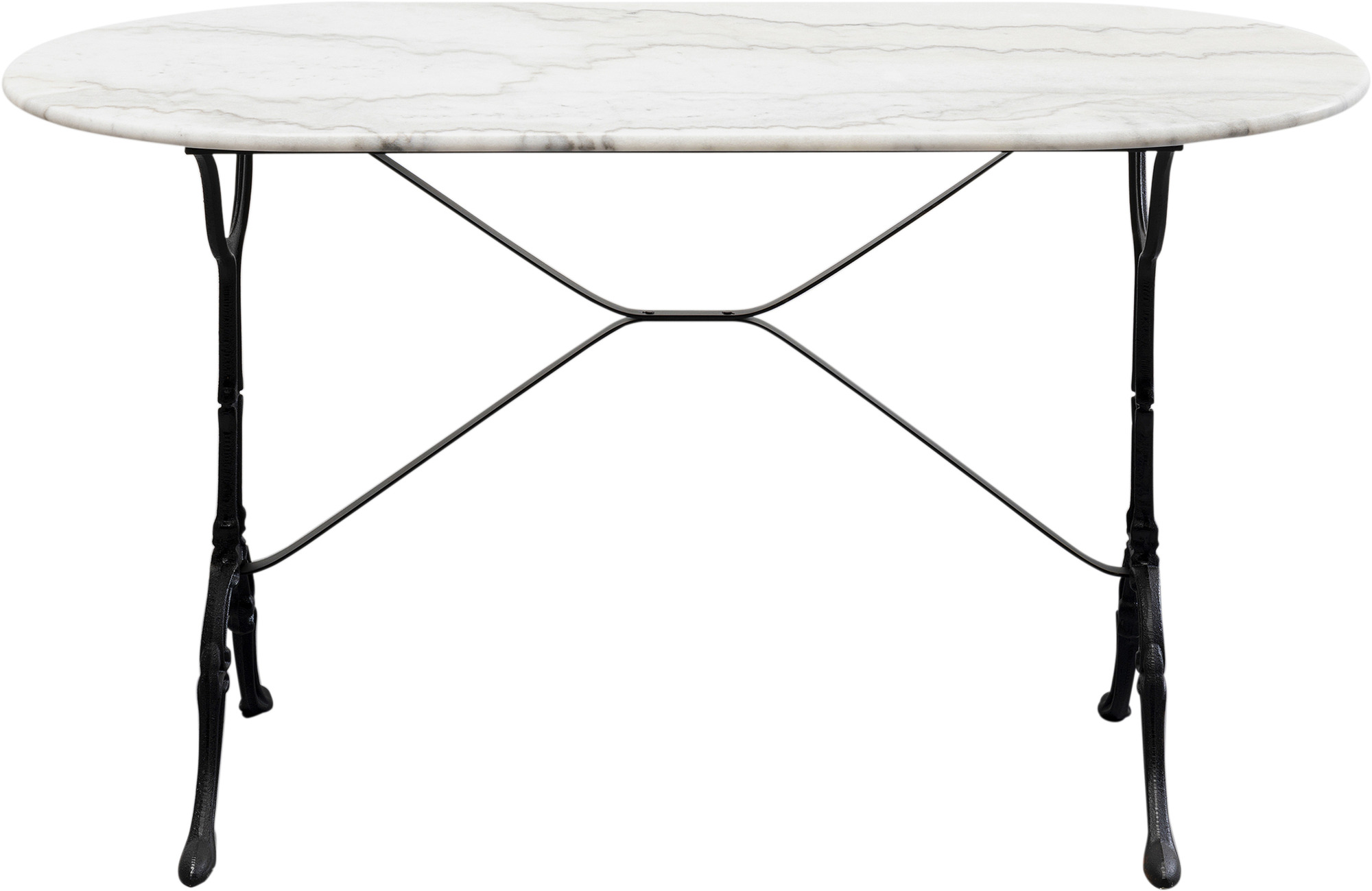produkt: Kafebord Bistro Oval hvit 120x60 cm.