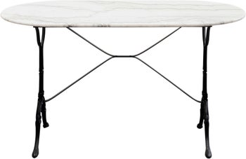 produkt: Kafebord Bistro Oval hvit 120x60 cm.