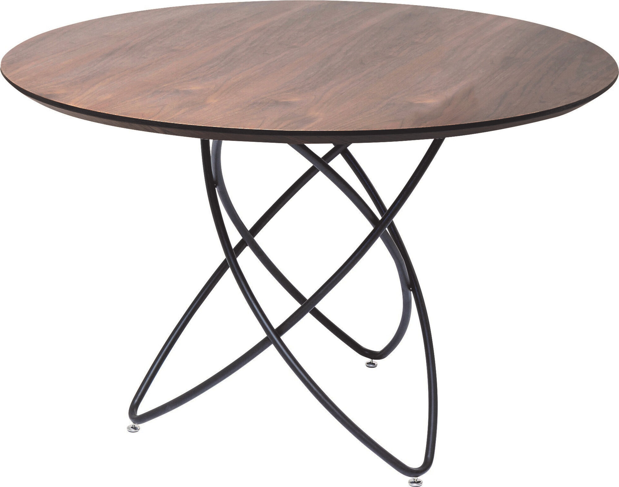 Mesa Molekular Negra Nogal  Ø120cm – Imagen-1.