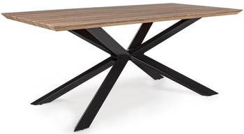 Stół Orlando 180x90 cm drewniany - nogi czarne – obraz-1