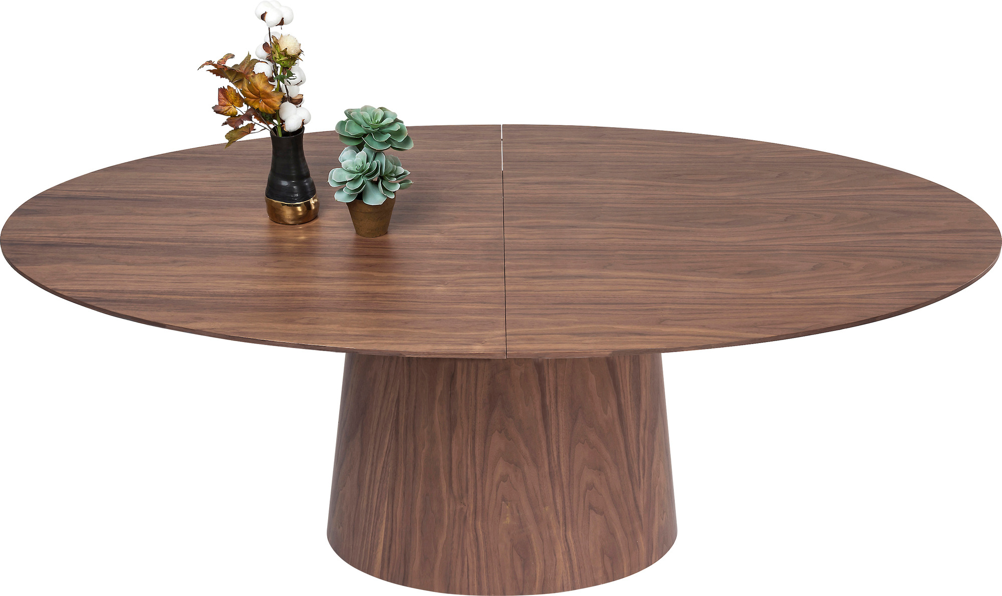 Mesa extensible Benvenuto nogal 200(50)x110cm – Imagen-1.