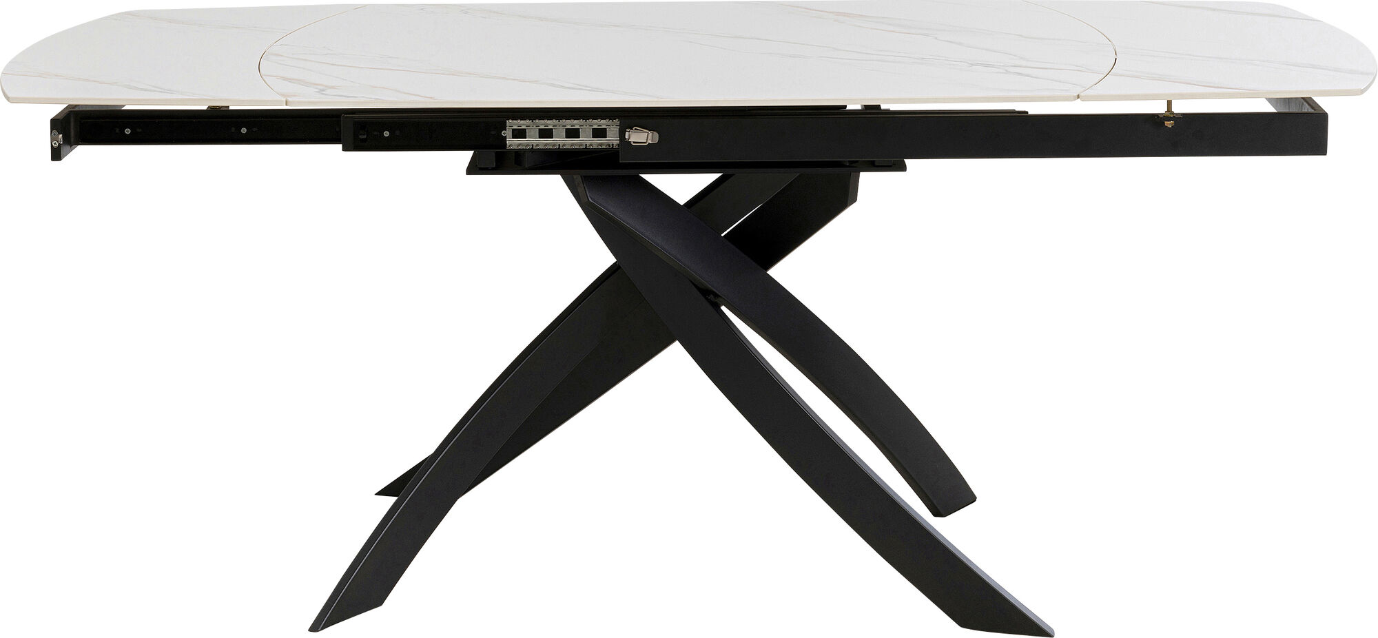 Mesa ext. Twist Onyx 120(30+30)x90cm – Imagen-1.