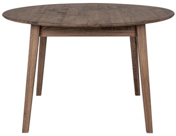 Stół rozkładany olejowane drewno dębowe przydymione 118-158x75 cm – grafika-1.