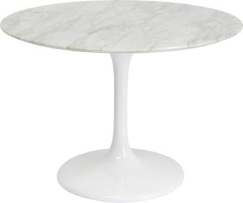 Solo pyöreä ruokapöytä valkoinen marmori, Ø110cm – kuva-1.