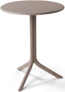 Stół okrągły ogrodowy brązowy Ø61x77 cm – obraz-1