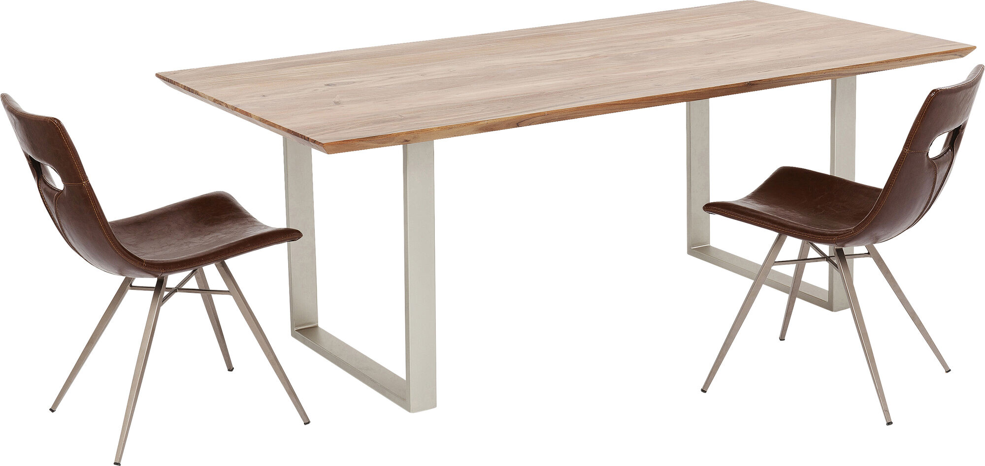 Spisebord Symphony Massivt Tre & Sølv 180x90cm – bilde-1.