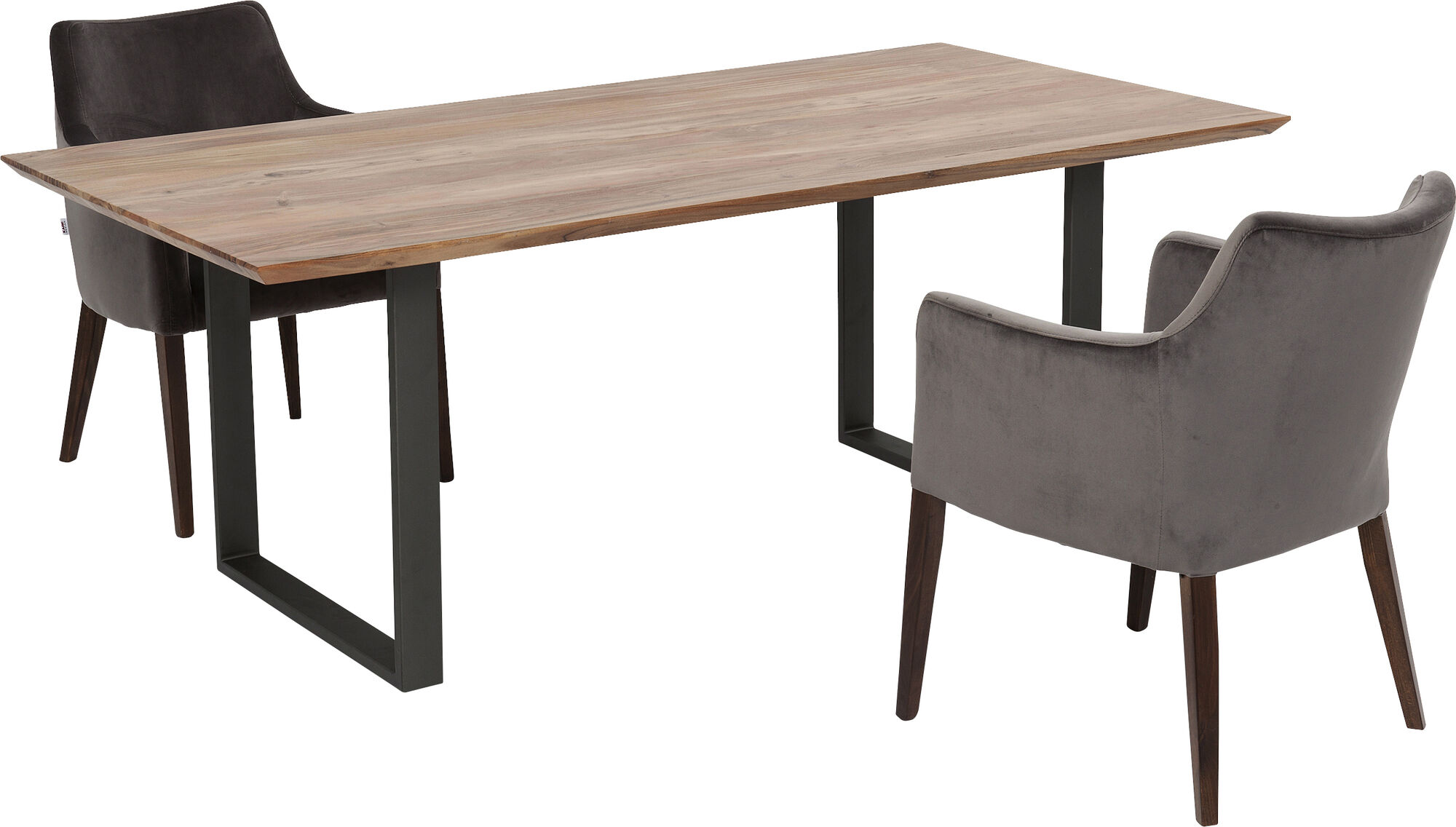 Spisebord Symphony Massivt Tre & Stål 180x90cm – bilde-1.