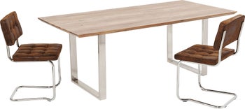 Spisebord Symphony Massivt Tre & Krom 200x100cm – bilde-1.