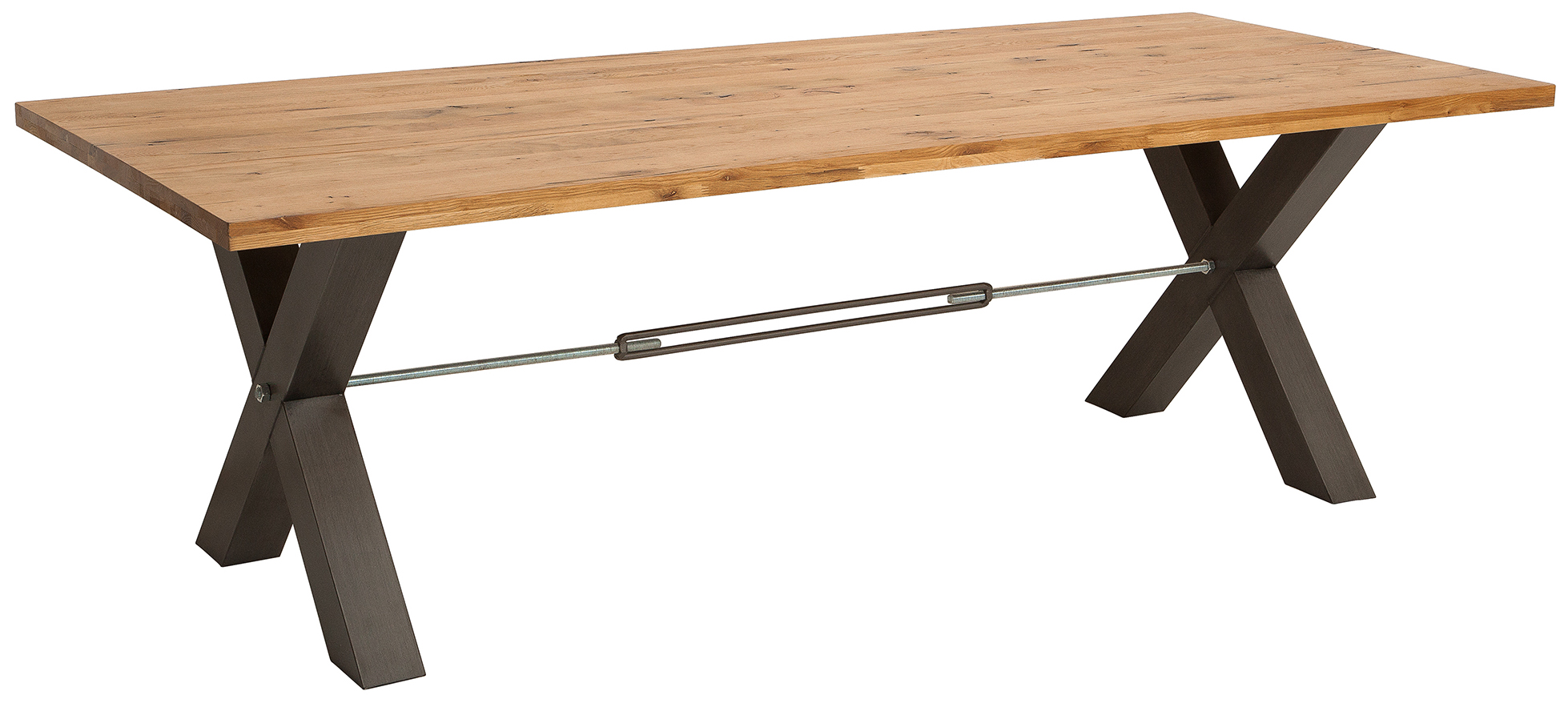 Stół 200 x 100 cm z dębu dzikiego do nowoczesnych wnętrz – grafika-1.