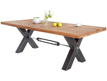 Stół 240 x 100 cm dąb dziki Invicta Interior do nowoczesnych wnętrz – grafika-1.