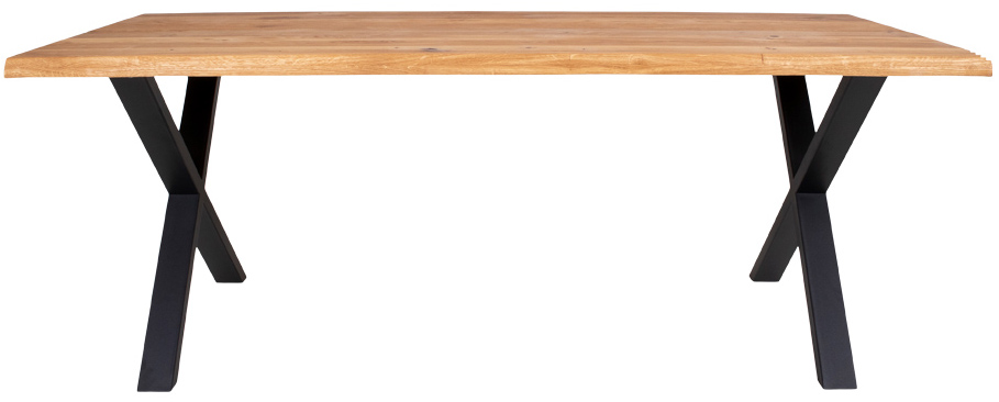 Stół 240 x 95 cm Toulon dębowy naturalny - nogi czarne – grafika-1.