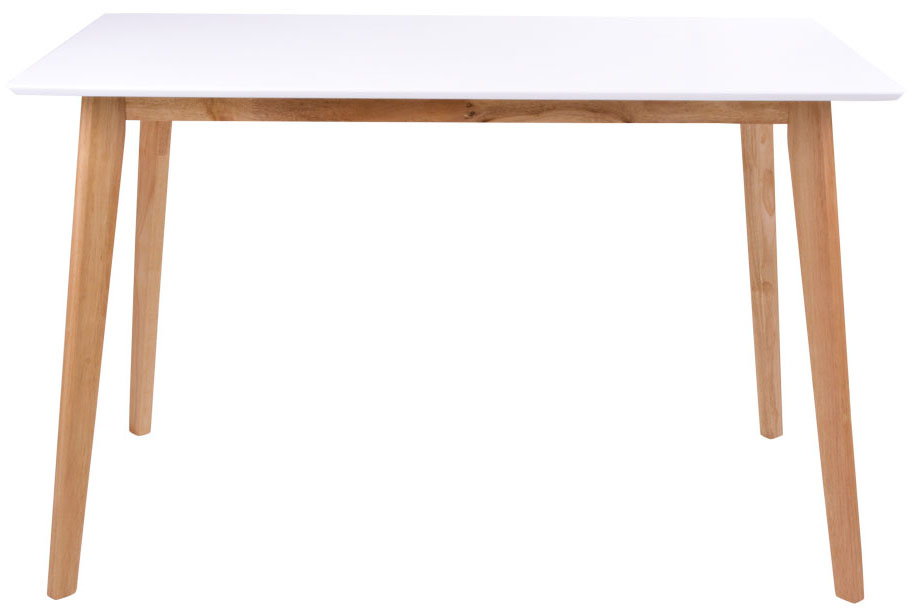 Stół drewniany blat biały MDF 120x70 cm – grafika-1.