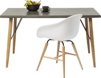 Stół X Factory 140x80 cm szary – obraz-1