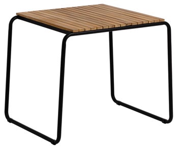 Stół drewniany nogi czarne 84x70 cm – obraz-1