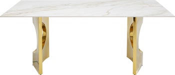 Mesa Eternity Oho Gold Cerámica 180x90cm – Imagen-1.