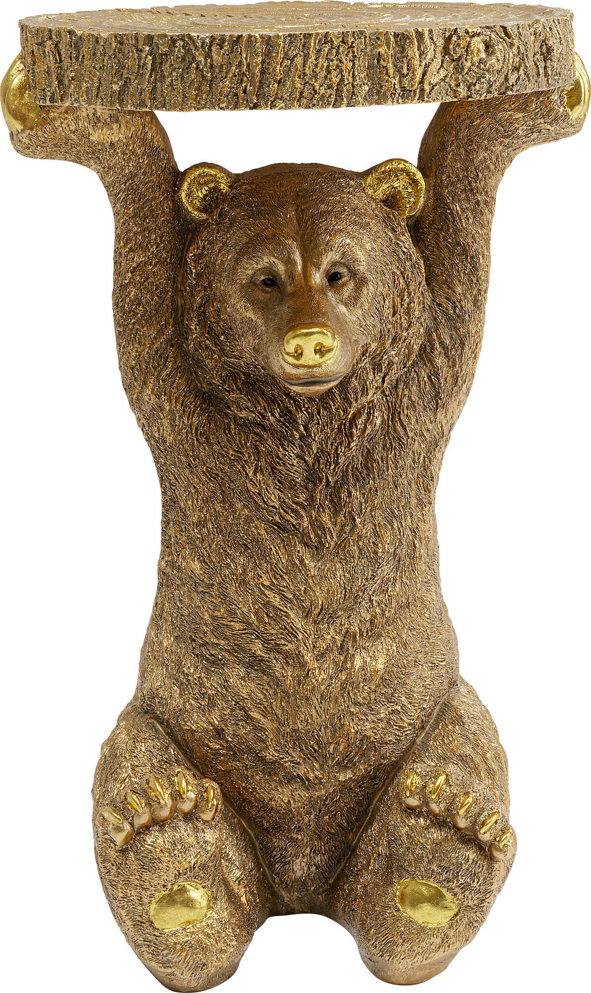 Mesa auxiliar Animal Bear oro 35x34cm – Imagen-1.