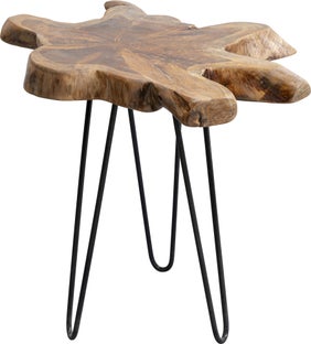 Sidebord Aspen Lite Bord i Rustikk Tre 50x50cm – bilde-1.