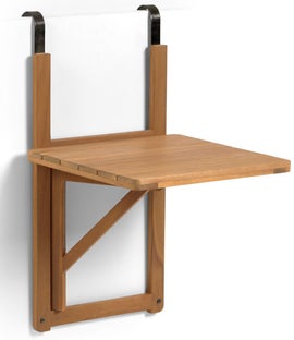 Stolik balkonowy 40x42 cm drewniany – obraz-1