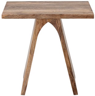 Stolik kawowy drewniany naturalny 51x40 cm – obraz-1