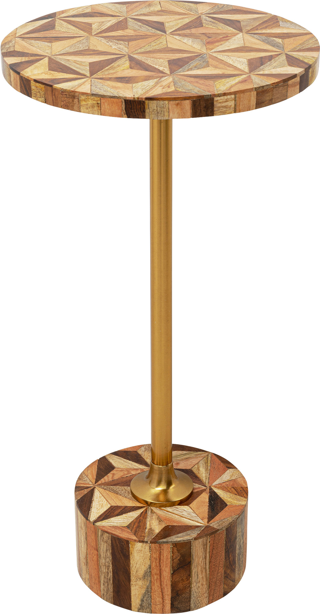 producto: Mesa auxiliar Domero Geo Marrón Ø25cm.
