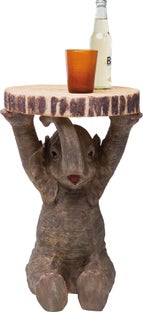 Stolik  Elephant ∅36 cm brązowy – grafika-1.