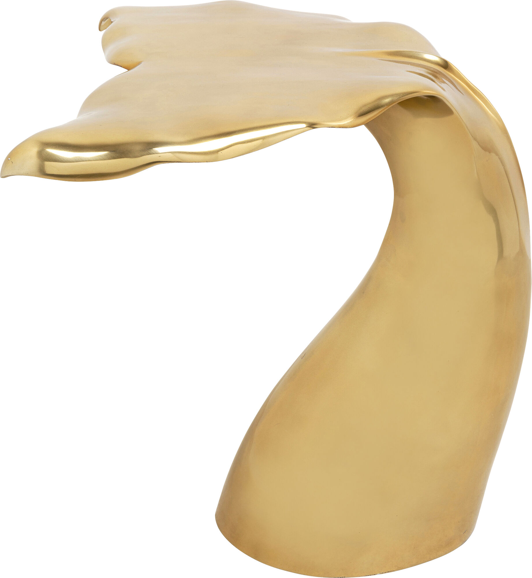 Stolik Fin 58x56 cm aluminium - złoty – grafika-1.