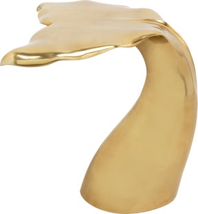 Stolik Fin 58x56 cm aluminium - złoty – grafika-1.