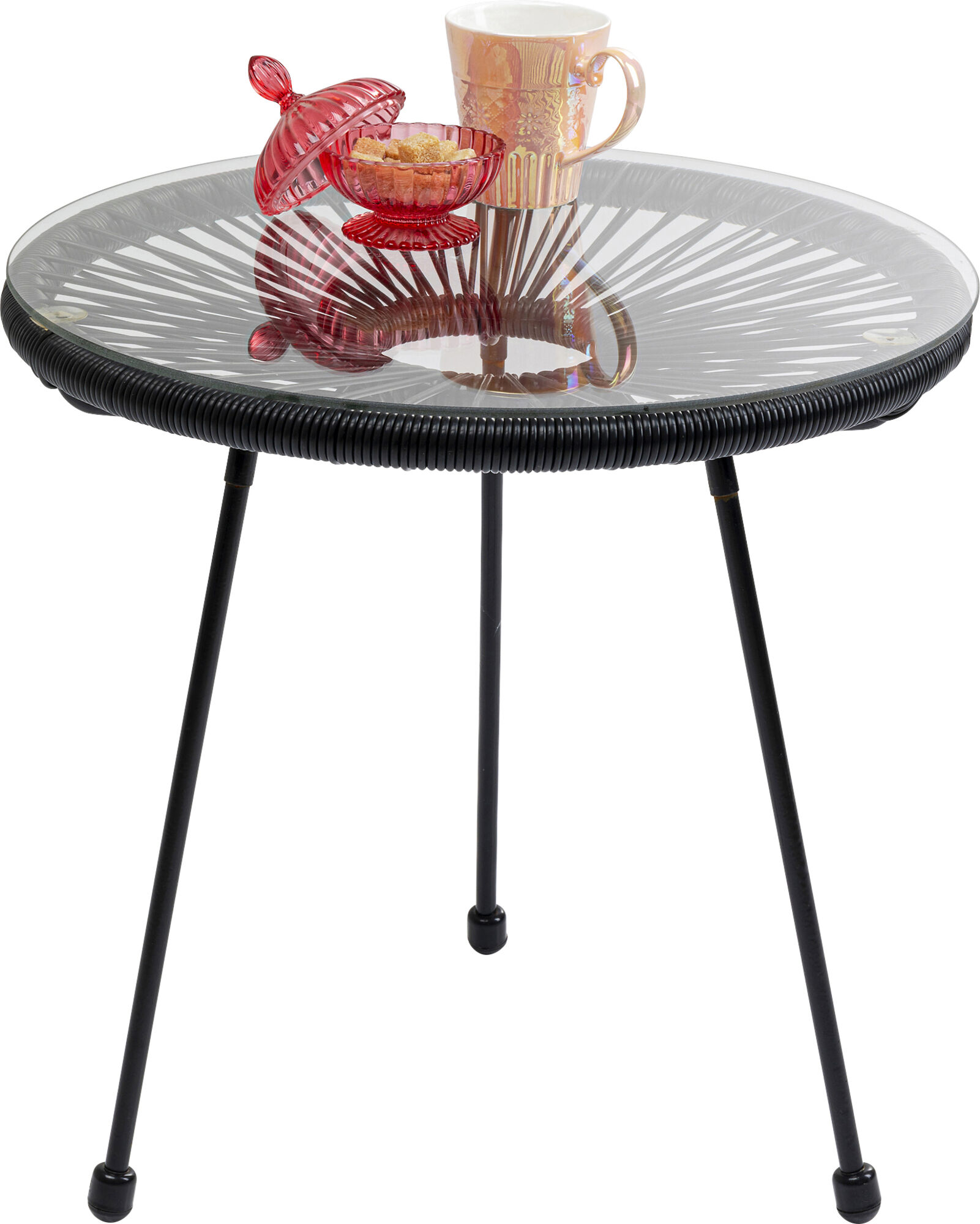 Masuta de cafea pentru outdoor Acapulco Neagra – imagine-1.