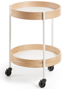 Stolik kawowy na kółkach 58x41 cm – obraz-1