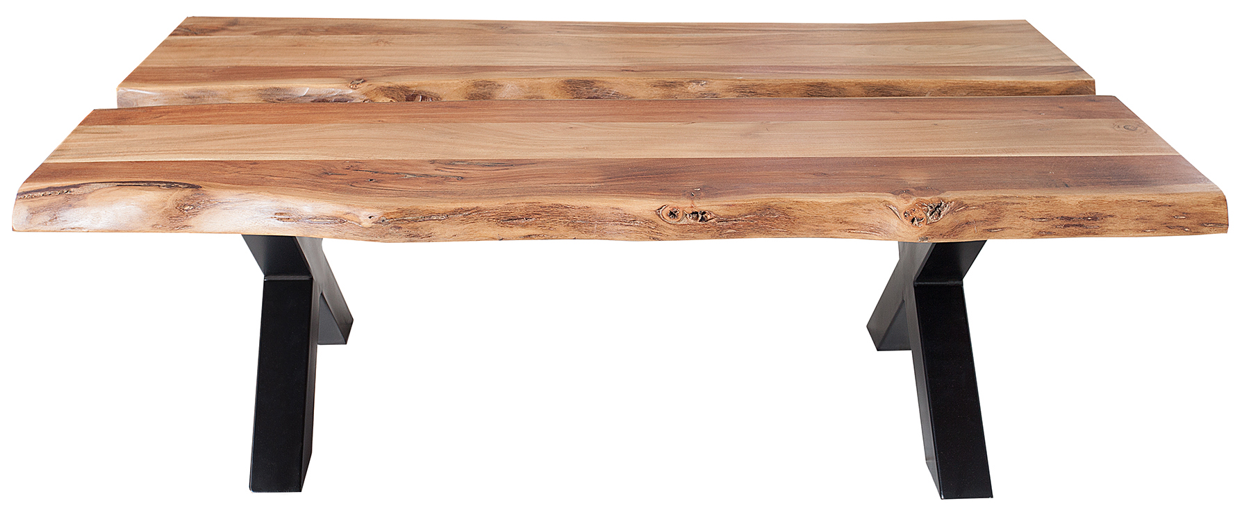 Stolik kawowy Amazonas 120x80 cm drewniany – obraz-1