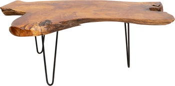 Soffbord Aspen - Bord i Rustikt Mörkt Trä, 100x60cm – bild-1.