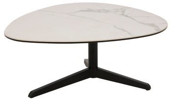 Stolik kawowy Garceau 84x77 cm biały – obraz-1