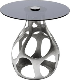 Mesa auxiliar Volcano plata Ø60cm – Imagen-1.
