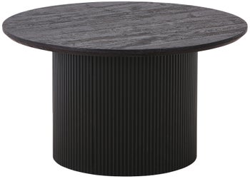 Stolik kawowy ciemnobrązowy MDF nowoczesny Ø80x45 cm – grafika-1.