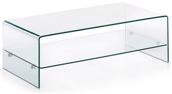 Stolik kawowy szklany transparentny 110x55 cm – obraz-1